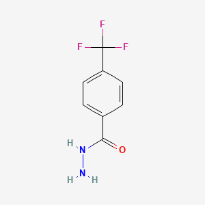 Chemical structure of 4-(Trifluoromethyl)benzhydrazide