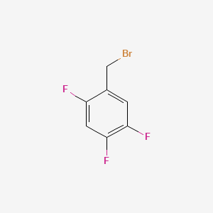 Chemical structure of 2,4,5-Trifluorobenzyl bromide