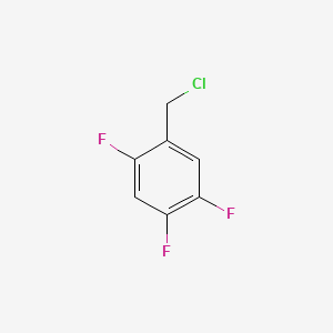 Chemical structure of 2,4,5-Trifluorobenzyl chloride