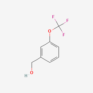 Chemical structure of 3-(Trifluoromethoxy)benzyl alcohol