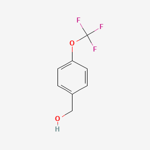 Chemical structure of 4-(Trifluoromethoxy)benzyl alcohol