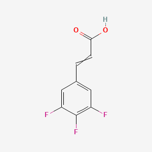 Chemical structure of 3,4,5-Trifluorocinnamic acid