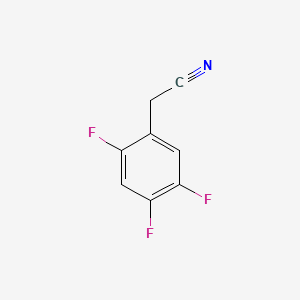 Chemical structure of 2,4,5-Trifluorobenzyl Cyanide