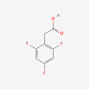 Chemical structure of 2,4,6-Trifluorophenylacetic acid