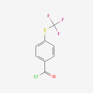 Chemical structure of 4-(Trifluoromethylthio)benzoyl chloride