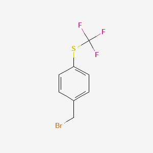 Chemical structure of 4-(Trifluoromethylthio)benzyl bromide