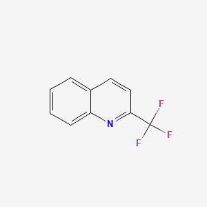 Chemical structure of 2-(Trifluoromethyl)quinoline