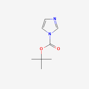 Chemical structure of N-tert-Butoxycarbonylimidazole