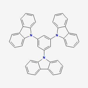 Chemical structure of 1,3,5-Tri(9H-carbazol-9-yl)benzene