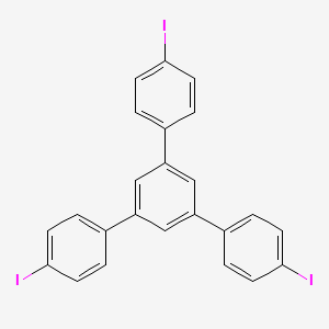 Chemical structure of 1,3,5-Tris(4-iodophenyl)benzene