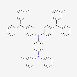 Chemical structure of 4,4',4''-Tris(N-3-methylphenyl-N-phenylamino)triphenylamine
