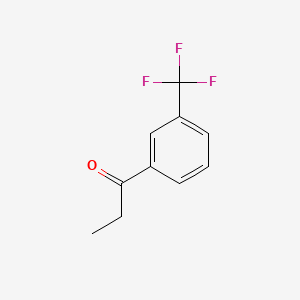 Chemical structure of 3-(Trifluoromethyl)propiophenone