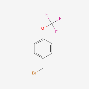 Chemical structure of 4-(Trifluoromethoxy)benzyl bromide