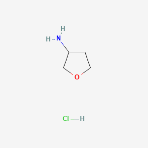 Chemical structure of Tetrahydrofuran-3-ylamine hydrochloride