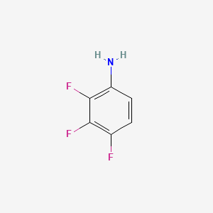 Chemical structure of 2,3,4-Trifluoroaniline