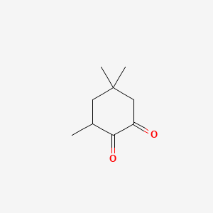 Chemical structure of 3,5,5-Trimethylcyclohexane-1,2-dione