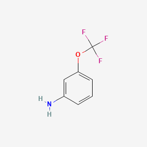 Chemical structure of 3-(Trifluoromethoxy)aniline