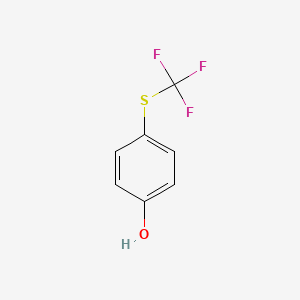 Chemical structure of 4-(Trifluoromethylthio)phenol