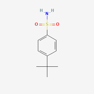 Chemical structure of 4-tert-Butylbenzenesulfonamide