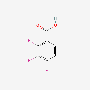 Chemical structure of 2,3,4-Trifluorobenzoic acid