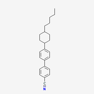 Chemical structure of Trans-4-[4-(4-n-Pentylcyclohexyl)phenyl]benzonitrile