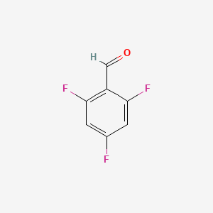 Chemical structure of 2,4,6-Trifluorobenzaldehyde