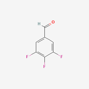 Chemical structure of 3,4,5-Trifluorobenzaldehyde