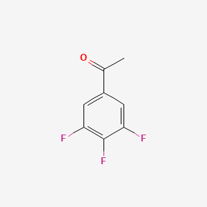 Chemical structure of 3,4,5-Trifluoroacetophenone
