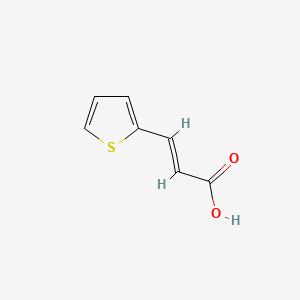Chemical structure of 3-(2-Thienyl)-2-propenoic acid