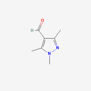 Chemical structure of 1,3,5-Trimethyl-1H-pyrazole-4-carboxaldehyde