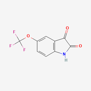Chemical structure of 5-(Trifluoromethoxy)isatin