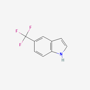 Chemical structure of 5-(Trifluoromethyl)indole