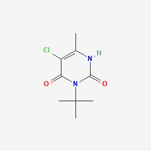 Chemical structure of Terbacil