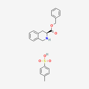 Chemical structure of (S)-(-)-1,2,3,4-tetrahydro-3-isoquinolinecarboxylate p-toluenesulfonic acid salt