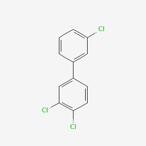 Chemical structure of 3,3',4-Trichlorobiphenyl