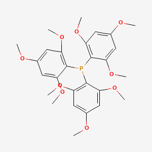 Chemical structure of Tris(2,4,6-trimethoxyphenyl)phosphine