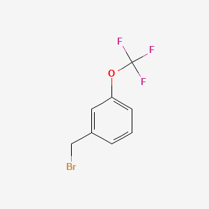 Chemical structure of 3-(Trifluoromethoxy)benzyl Bromide