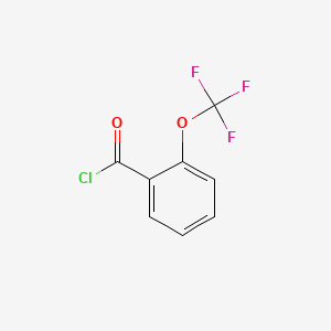 Chemical structure of 2-(Trifluoromethoxy)benzoyl Chloride