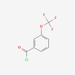 Chemical structure of 3-(Trifluoromethoxy)benzoyl Chloride
