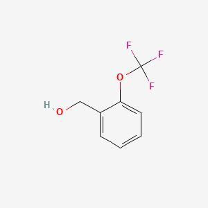 Chemical structure of 2-(Trifluoromethoxy)benzyl Alcohol