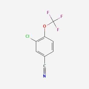 Chemical structure of 3-Chloro-4-(trifluoromethoxy)benzonitrile