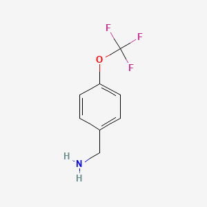 Chemical structure of 4-(Trifluoromethoxy)benzylamine