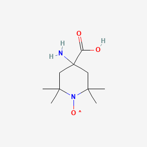 Chemical structure of 2,2,6,6-Tetramethylpiperidine-N-oxyl-4-amino-4-carboxylic Acid