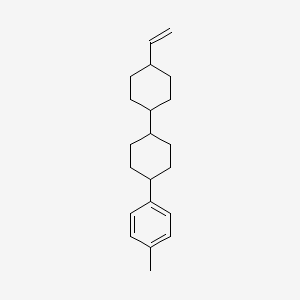 Chemical structure of trans,trans-4-(4-Methylphenyl)-4'-vinylbicyclohexyl