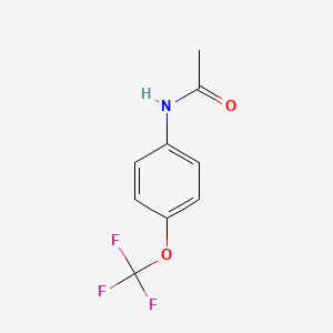 Chemical structure of 4-(trifluoromethoxy)acetanilide