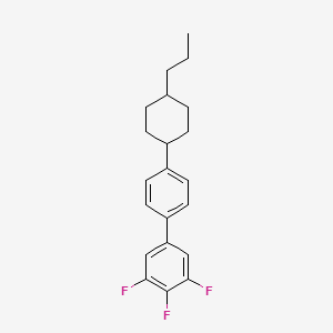 Chemical structure of trans-3,4,5-Trifluoro-4'-(4-n-propylcyclohexyl)biphenyl