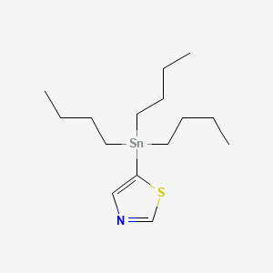 Chemical structure of 5-(Tri-n-butylstannyl)thiazole