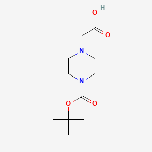 Chemical structure of [4-(tert-butoxycarbonyl)piperazin-1-yl]acetic acid