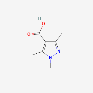 Chemical structure of 1,3,5-Trimethyl-1H-pyrazole-4-carboxylic acid