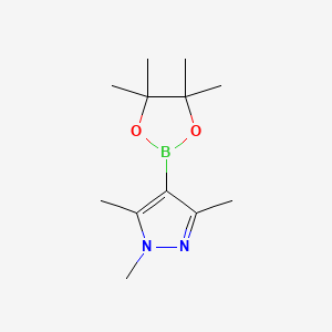Chemical structure of 1,3,5-Trimethylpyrazole-4-boronic Acid Pinacol Ester
